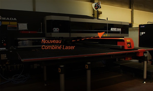 Laser cutting combined machine installation