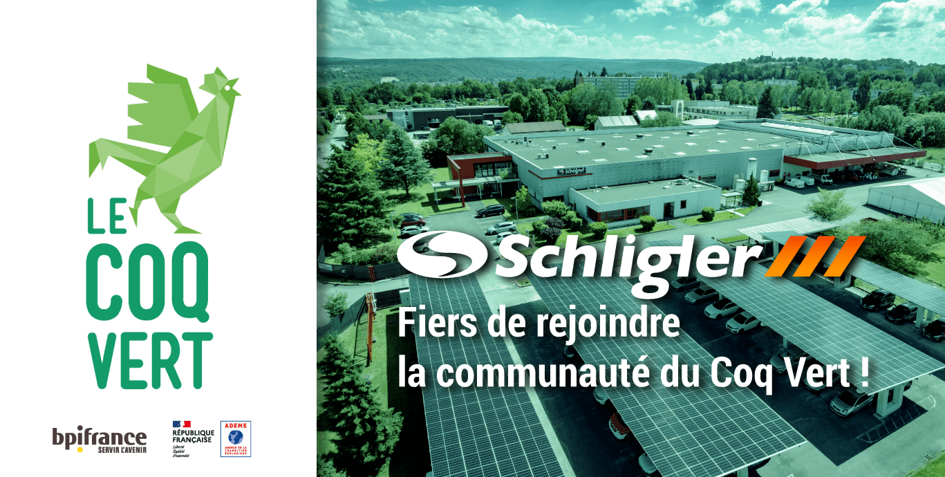 Schligler labellisé coq vert 2025 par Bpifrance et Ademe